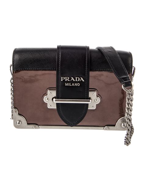 Prada Vitello Metal Cahier Crossbody Bag 